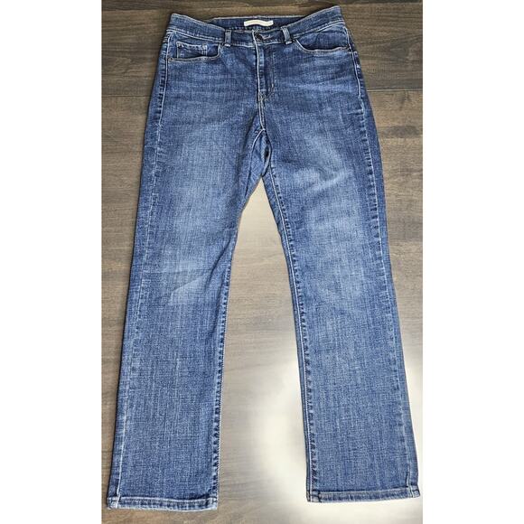 Levi’s Women's Mid Rise Classic Straight Leg Denim Jeans Stretch Size 8 (29×28) - Picture 1 of 9